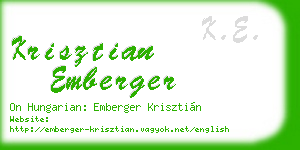 krisztian emberger business card